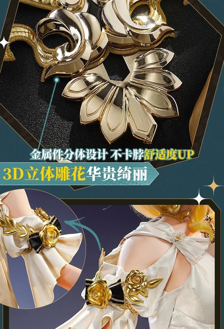 Honkai: Star Rail Aglaea Game Suit Elegant Cosplay Costume Uniform Halloween Carnival Party Christmas Play Role Clothes Clothing