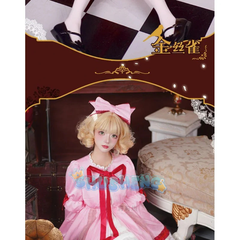 Anime Rozen Maiden Hinaichigo Souseiseki Cosplay Costume Halloween Carnival Sweet and Cute Lolita Dress and Accessories Girl Set