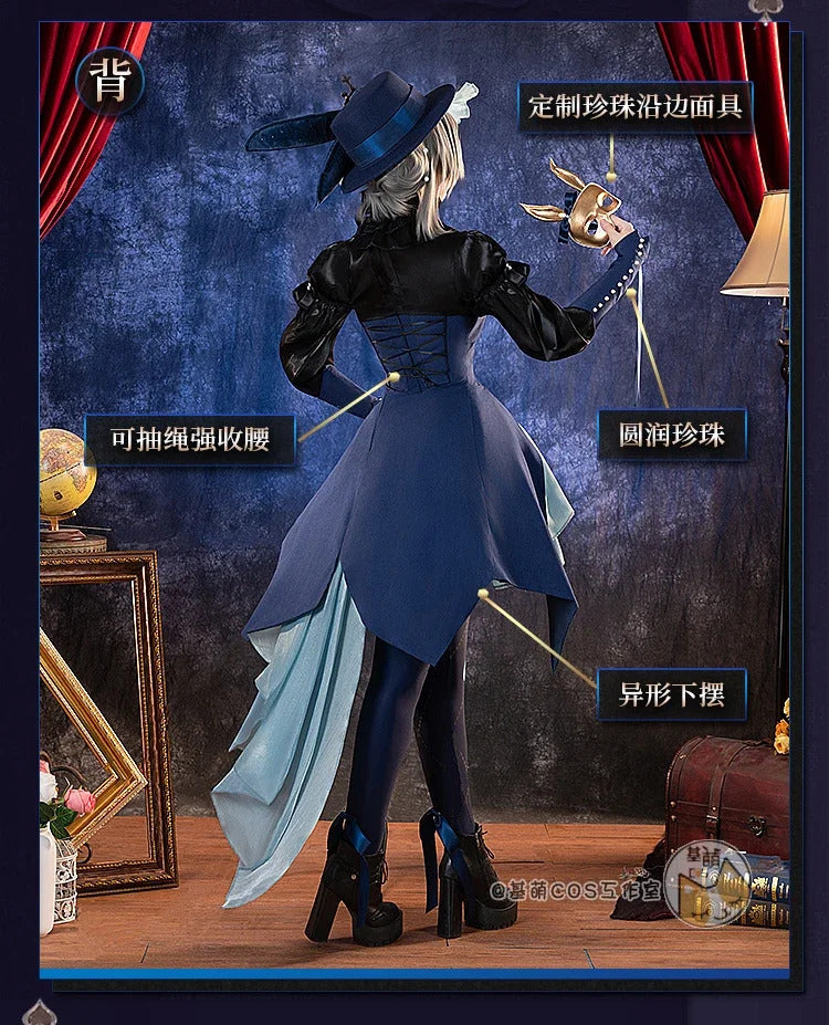 Reverse:1999 Vertin Cosplay Costume Long Eared Watchmaker Uniform Halloween Carnival Party Christmas Play Role Clothes Clothing