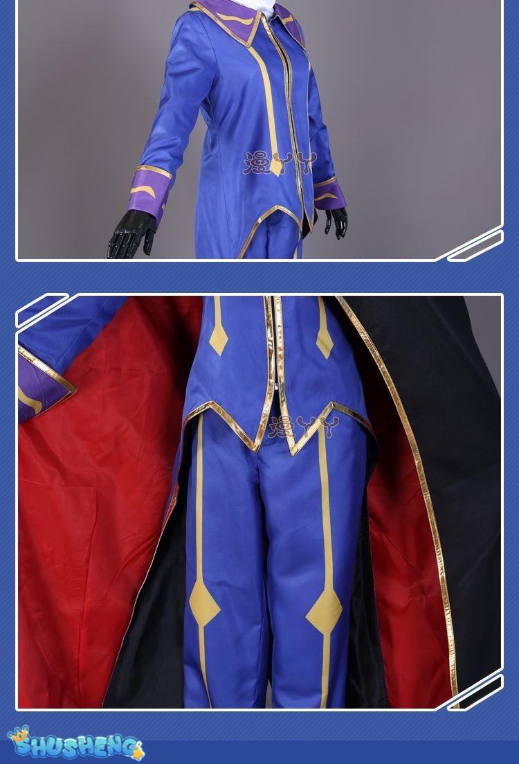 Anime Code Geass Lelouch of the Rebellion R2 Zero Outfits Cosplay Costume