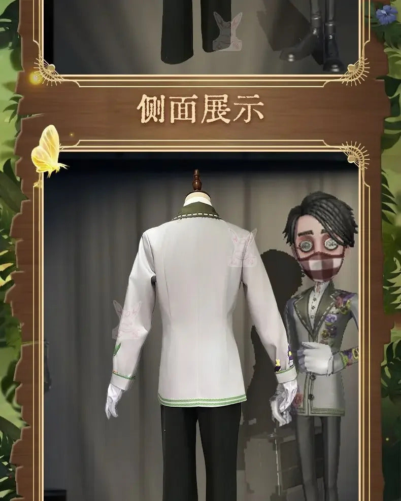Shusheng-N Game Identity Ⅴ Aesop Carl Embalmer Cosplay Costume Suit, mask, gloves, shirt set Halloween party men's and women's uniforms