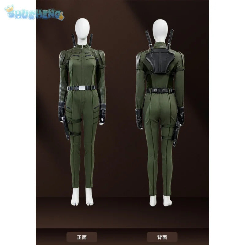 Movie Black Widow The Black Widow Yelena Belova Cosplay Thunderbolts Costume Halloween New Women Fantasia Uniform Props Set