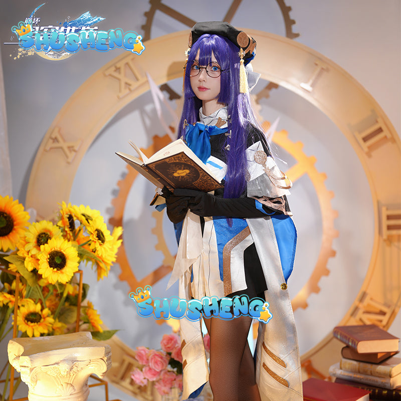 Pela Cosplay Costume Honkai Star Rail Wig Dress Uniform Pelageya Sergeyevna Cosplay Costume Disguise Halloween Suit for Women