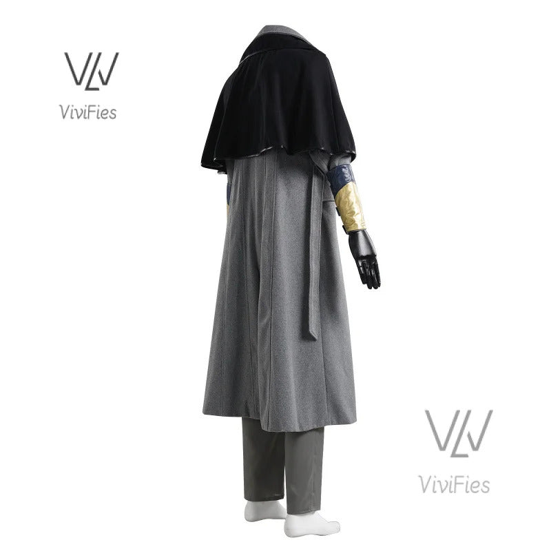 Game Bloodborne Gehrman Cosplay Costume Halloween outfits Women Men New Suit Uniform Accessories and props set in stock