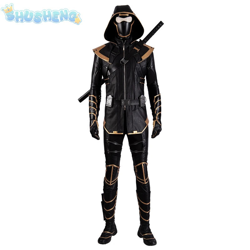 Superhero Hawkeye Cosplay Ronin Costume Shoes masks Thanos Outfits Hoodie Luxious Uniforms Party Carnival for Adult Men Any Size