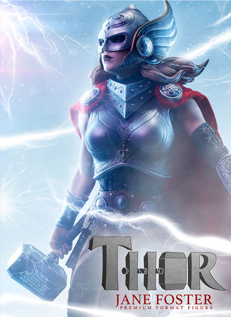 Lady Thor Jane Foster Cosplay Costume Love and Thunder Halloween Party Women's Thor Cape and Uniform Outfits