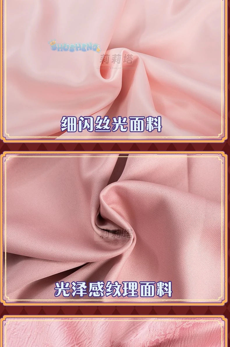 Victoric de Blois Cosplay costume Wig Anise Gosick Pink Dress Maid Lola Uniform Cloak hairpin Halloween Party Girls Women