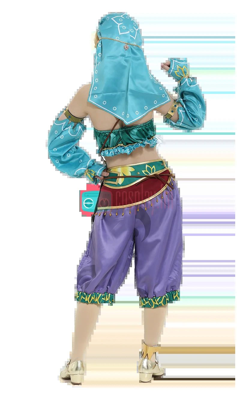 Game Link Zelda Cosplay Costume Heroes veil Wigs and ear accessories set Link Carnival Halloween for Adults Men Woman S-XXL