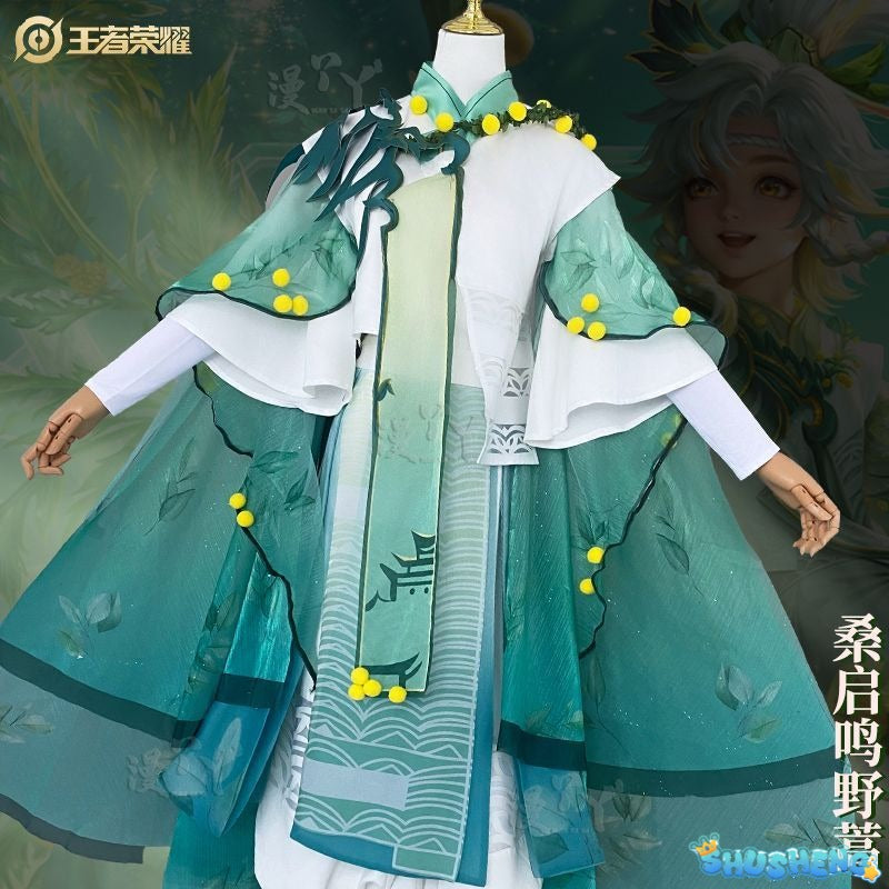 Honor of Kings Role Play Cosplay Costume Set Female Sang Qi Ming Cosplay Outfit Game Anime Halloween Full Set for Women