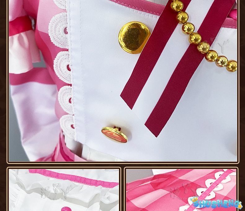 Anime Aikatsu Hoshimiya Ichigo Cosplay Costume Uniform Halloween Party for Women Men Carnival Props
