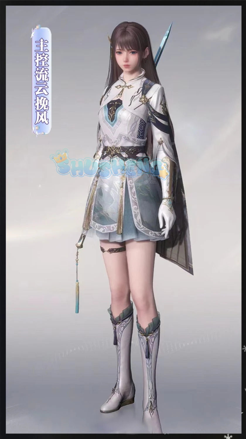 Shusheng Love And Deepspace Heroine LiuYunWanFeng Game Suit Gorgeous Dress Uniform Cosplay Costume Halloween Party Outfit Women