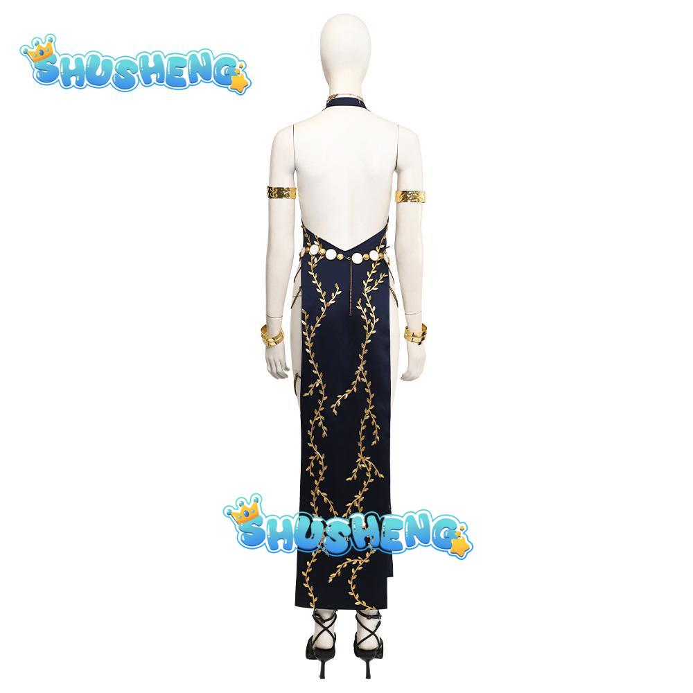 Game Elden cosplay ring Marika costume queen Marika the eternal sexy black high-quality long dress shoes Halloween woman uniform