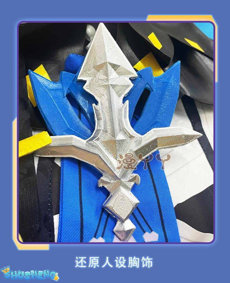Anime Genshin Impact Eula Game Suit Uniform Cosplay Costume Halloween Carnival Costume For Women