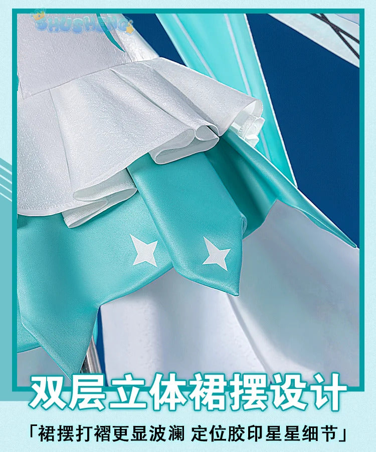Honkai impact 3rd Kiana kaslana winter Princess cosplay costume cloak and Crown props full set uniform Carnival Halloween set
