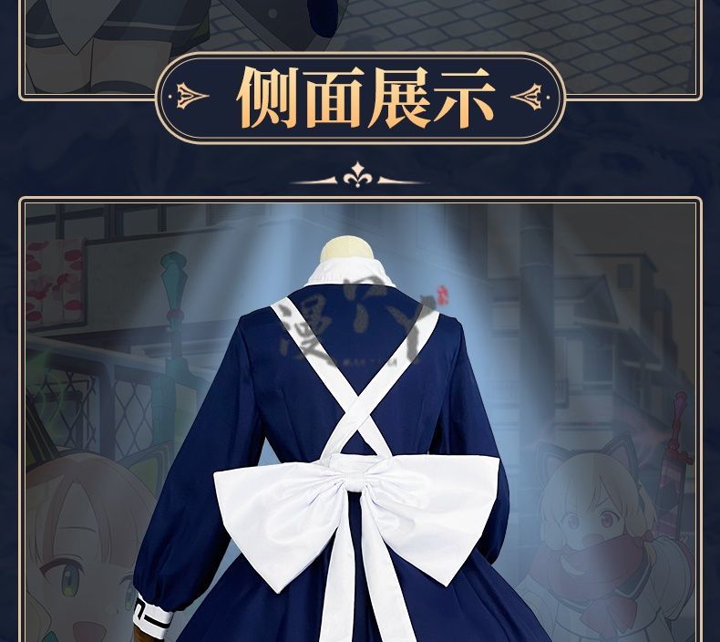Anime Game Blue Archive Cosplay Saiba Midori Saiba Momoi Costume Maid Uniform Lolita Cat Ears Tail For Halloween Customized