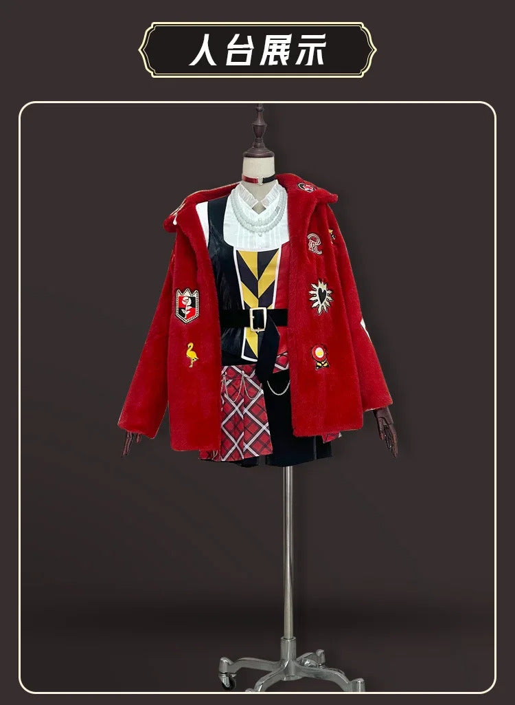 Anime Riddle Cosplay Twisted-Wonderland Costume Halloween Carnival Fashion Uniform Accessories Prop Jacket Men Women Riddle Set
