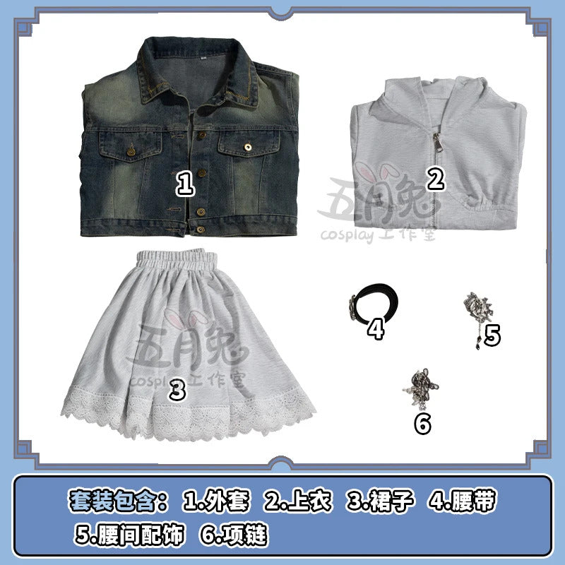 Love and Deepspace Heroines Cosplay Costume Emerald Cadence Halloween Carnival Party Christmas Play Role Clothes Clothing