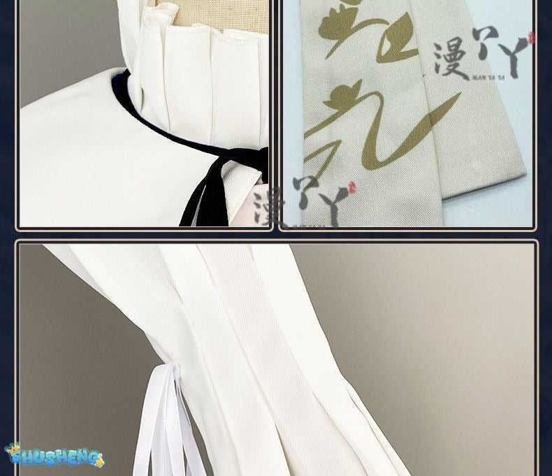 Arknights Amiya Cosplay Costume Set Dress Ear Headband White Navy Games Anime Costumized Outfit for Women