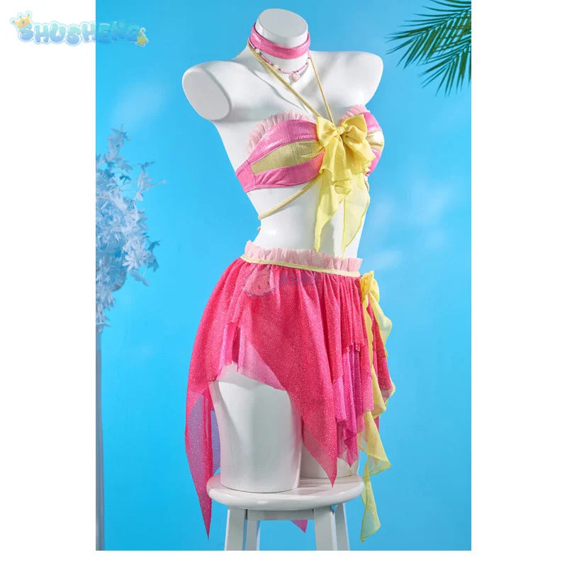 Movie Musa Cosplay Costume Halloween party sexy dress accessories prop wing set women beach sexy swimsuit uniform