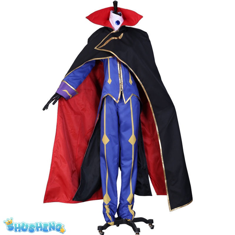 Anime Code Geass Lelouch of the Rebellion R2 Zero Outfits Cosplay Costume