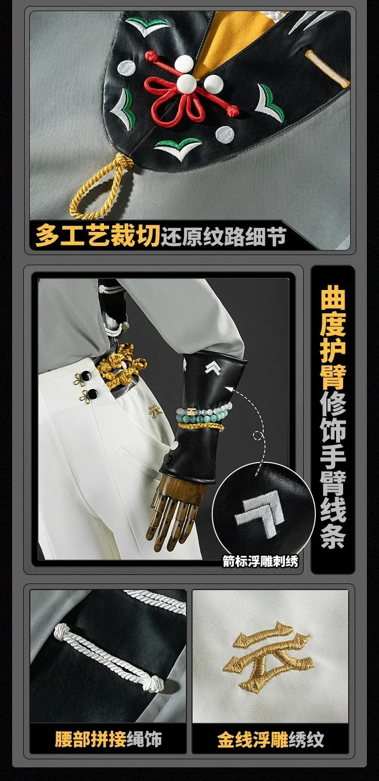 Game Zenless Zone Zero Phaethon Proxy Wise: Crane in the Azure Cosplay Costume Wise Uniform Halloween Carnival Party Christmas