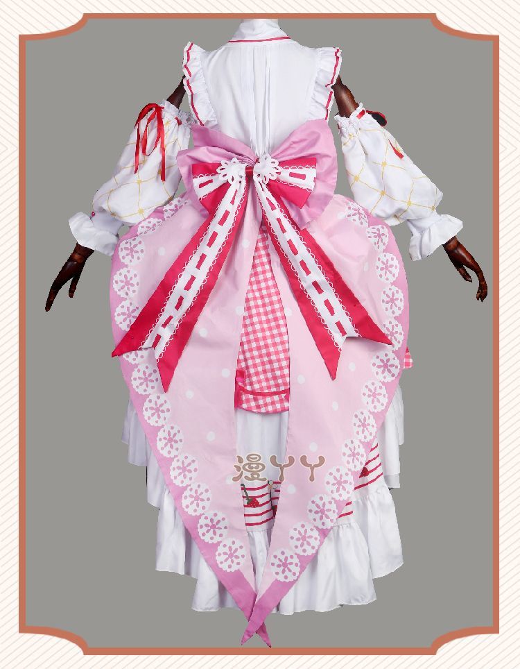 Anime Strawberry Miku 15th Anniversary Cosplay Costume Miku Lovely Lolita Dress Women Halloween Uniform Party Fancy Dress