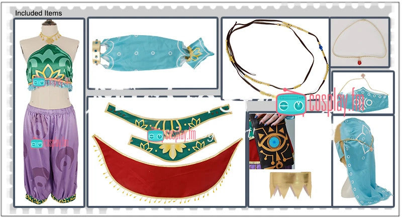Game Link Zelda Cosplay Costume Heroes veil Wigs and ear accessories set Link Carnival Halloween for Adults Men Woman S-XXL