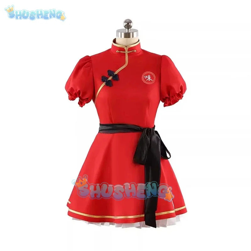 Shusheng Blue Archive Rumi ShanHaiJing Game Suit Lovely Dress Chinese Uniform Cosplay Costume Halloween Party Role Play Outfit
