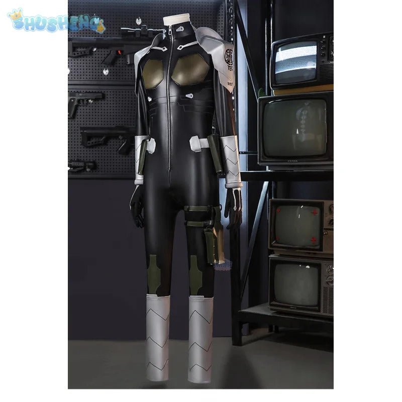 Kafka Hibino Kaiju Cos No. 8 Cosplay Costume Halloween party high-quality leather jumpsuit shoulder armor prop accessory set