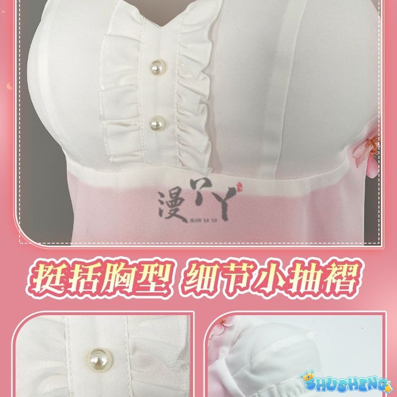 Anime Yosuga No Sora Kasugano Sora Cosplay Costume Girl Sweet Lolita Dress Pajamas Summer Nightgown Ruffle Nightwear Clothes