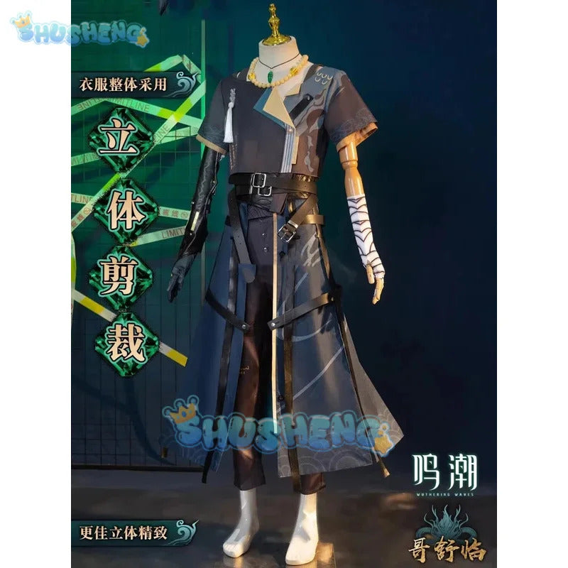 Wuthering Waves Geshu Lin Cosplay Costume Uniform Midnight Rangers Jiyan Jinzhou Huanglong Halloween Party for Women Men S-XXL