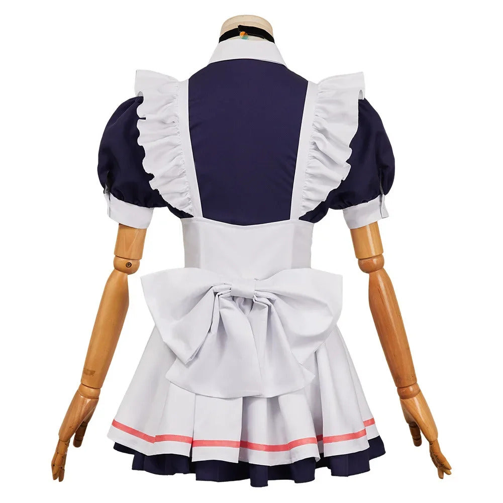 Anime DAN DA DAN Ayase Momo cosplay costume Halloween party sweet woman Lolita dress wig props maid uniform set
