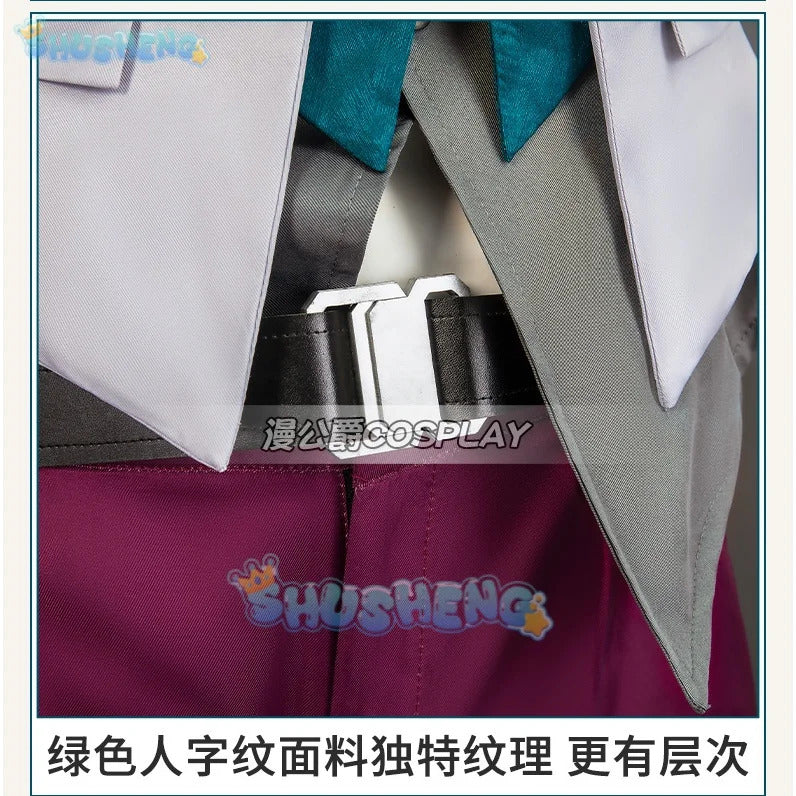 Gallagher Cosplay Game Honkai: Star Rail Costume Fashion Handsome Uniform Suit Halloween Carnival Party Outfit Men XS-3XL