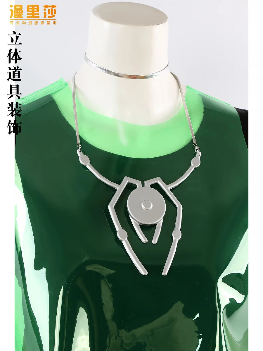 Alien stage till Cosplay r7 round7 Costume New Fashion Men Women Tank Top Pants Necklace Belt Set Party Carnival Fashion Uniform