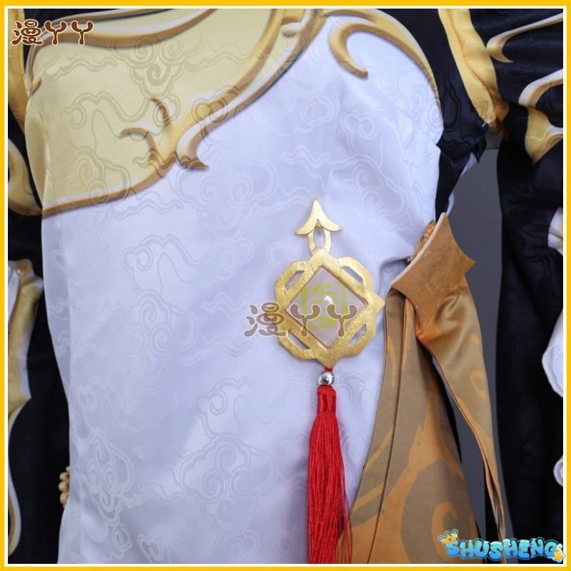 Ningguang Genshin Impact Cosplay Costume Wig Anime Game Ning Guang Cosplay Halloween Party Outfit for Women Girls