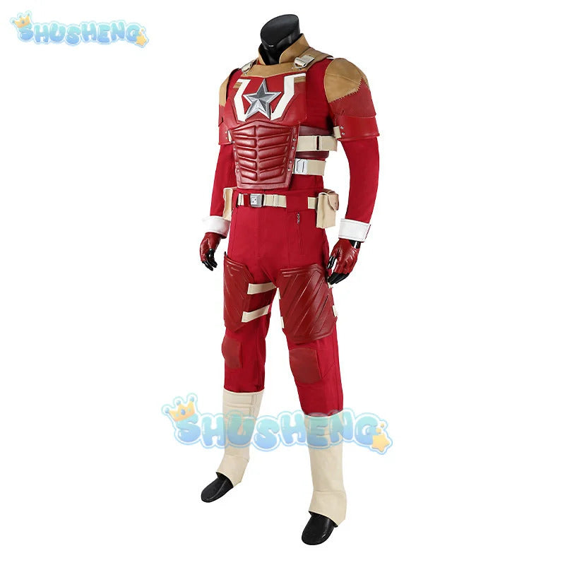 Movie Thunderbolts Red Guardian Cosplay Costume Uniform Halloween Carnival Party Christmas Play Role Clothes Clothing