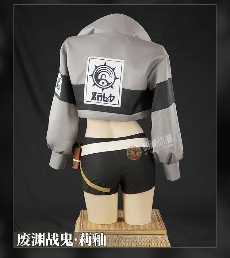 Anime GACHIAKUTA Giver Riou Cosplay Costume Coat pants belt props wig set Halloween party men's and women's casual New uniforms