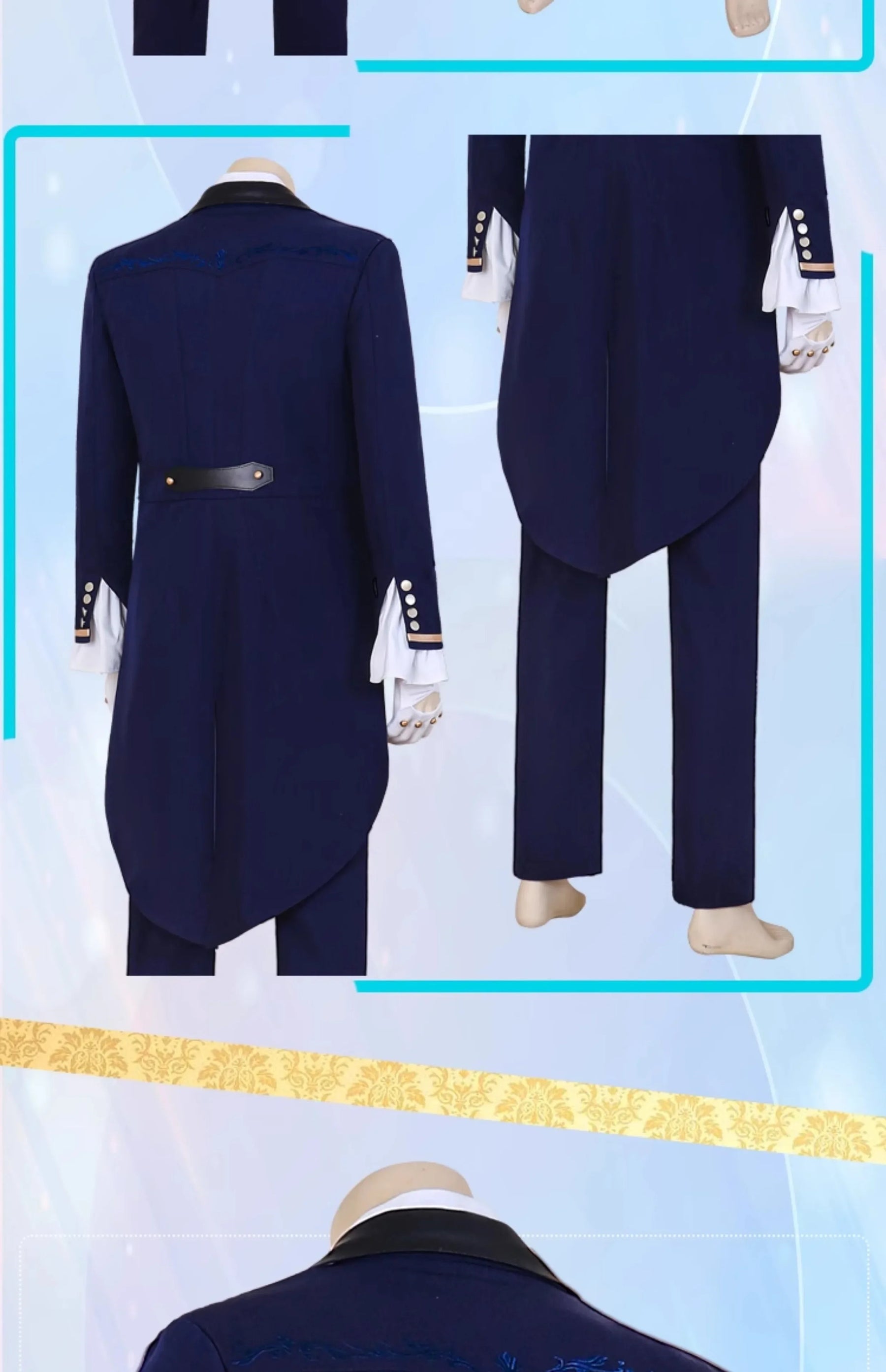 Love and Deepspace Rafayel Cosplay Costume Sea Demon Lament Uniform Halloween Carnival Party Christmas Play Role Clothing