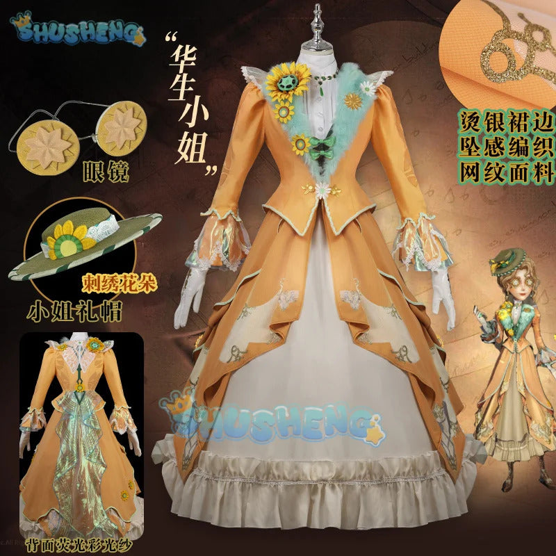 Shushneg-R Identity Ⅴ Reporter Costume Alice Derose Uniform Halloween Carnival Party Christmas Play Role Clothes Clothing