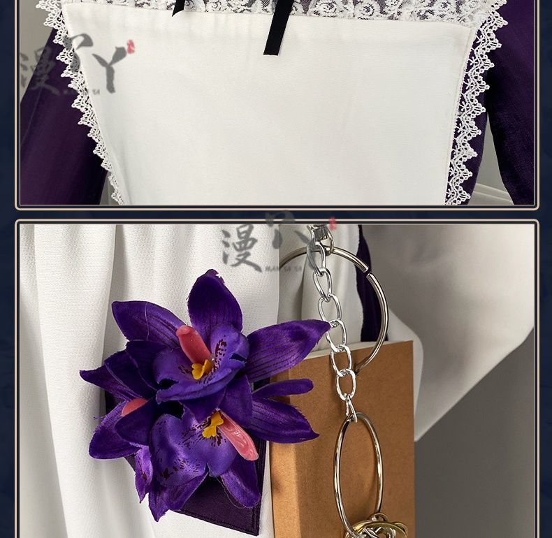 Game Reverse:1999 Tuesday Christine Cosplay Costume St. Pavlov Foundation Deep Purple Maid Dress Woman Sexy Cute Party Suit
