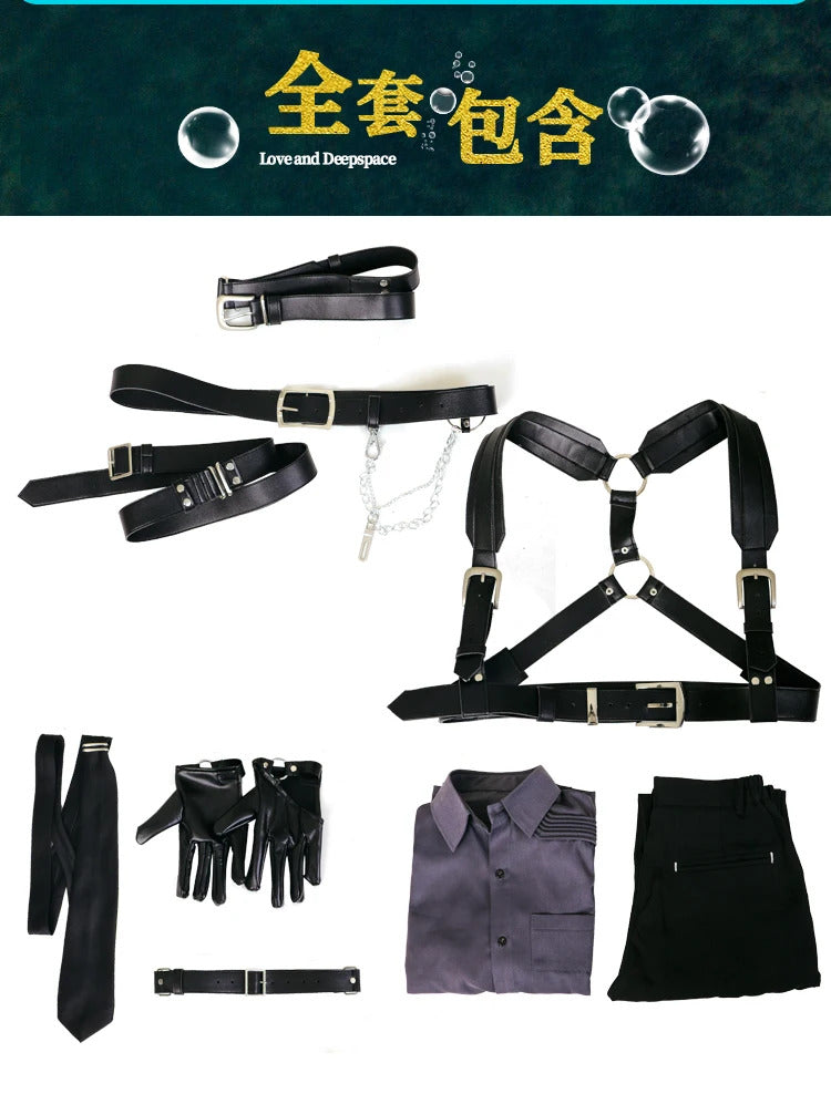 Love and Deepspace Xavier Sylus Rafayel Zayne Cosplay Costume Strict Restrictions Uniform Halloween Party Women Men Shusheng