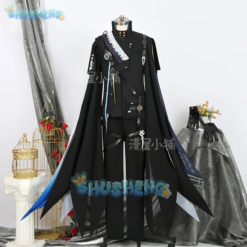 Arknights Aefanyl Logos Cosplay Costume Uniform Earrings Ears Rhodes Island Elite Operator Halloween Party Women Men