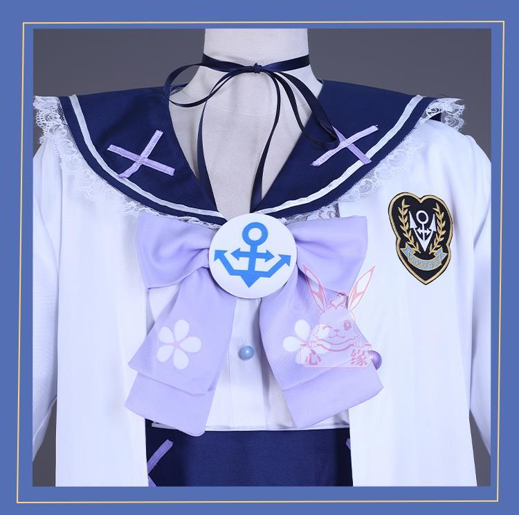 In Stock Aqua Minato Cosplay Costumes Hololive Holo Vtuber JK Sailor School Uniform Seifuku Ateshi Onion Baqua