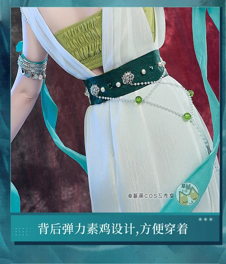 Shusheng-R Game Reverse:1999 Tuesday Christine Cosplay Costume Halloween Carnival Chinese style Hanfu Dress Accessories Props Sweet Set