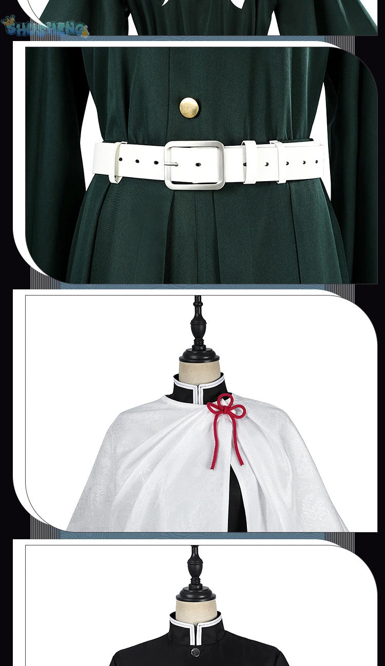 Anime Demon Slayer Kochou Kanae Tokitou Muichirou Kanroji Mitsuri Cosplay Costume Halloween Carnival man Woman Full Set uniform