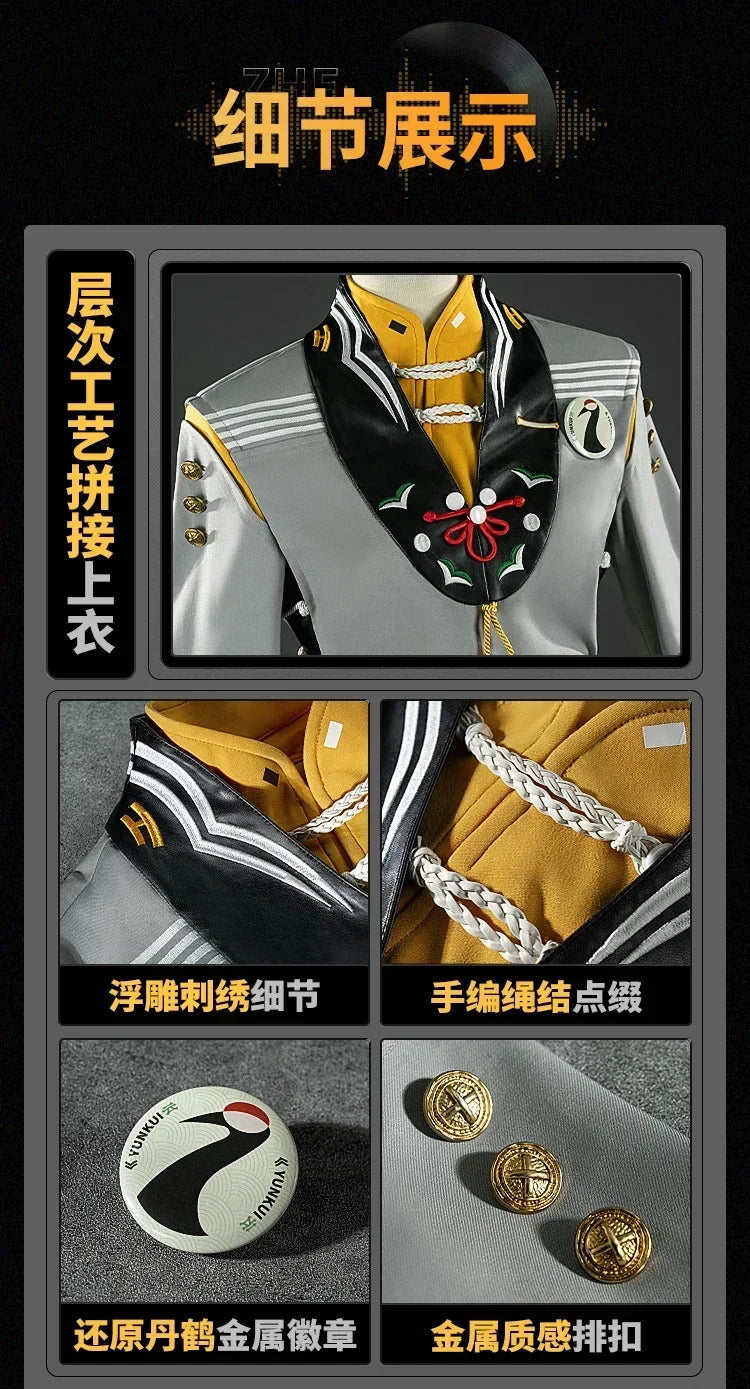Game Zenless Zone Zero Phaethon Proxy Wise: Crane in the Azure Cosplay Costume Wise Uniform Halloween Carnival Party Christmas
