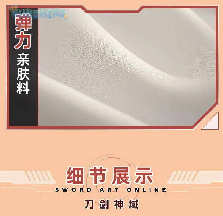 Yuuki Asuna Cosplay Anime Sword Art Online Yūki Asuna Cosplay Costume Woman Roleplay Halloween Uniforms Sets Wig Shoes Dress