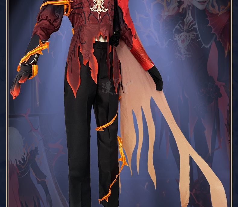 Game Identity V Mechanic Red Knight Cosplay Costume Richard Sterling Cosplay Suit Halloween Uniform Anime Clothing Custom Made