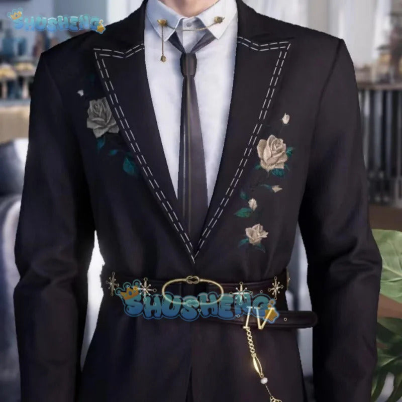 Love and Deepspace Rafayel Cosplay Costume Rose Secret Letter Halloween Carnival Party Christmas Play Role Clothes Clothing