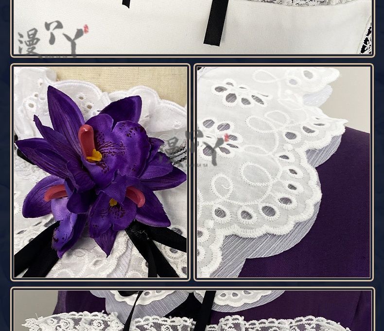 Game Reverse:1999 Tuesday Christine Cosplay Costume St. Pavlov Foundation Deep Purple Maid Dress Woman Sexy Cute Party Suit